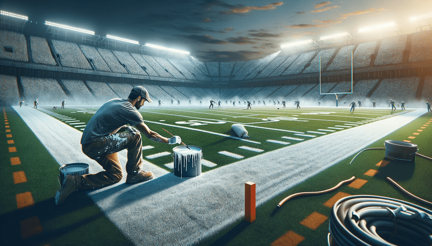 How to Paint a Football Field? Football Universe